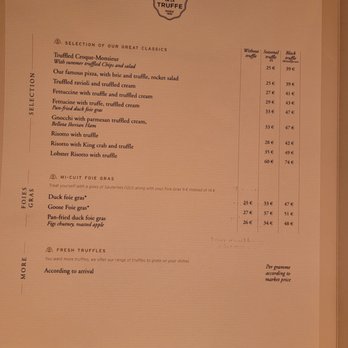 La Maison de la Truffe - Menu 09.23.2021 - French Near Me - Paris, 75 La Maison de la Truffe - Menu 09.23.2021 - French Near Me - Paris, 75