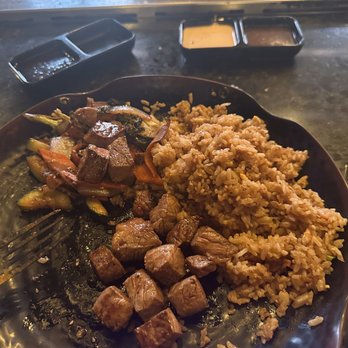 Imperial Hibachi & Sushi - Steak Fried Rice, NY Strip Steak and Chicken Hibachi Dinner Combo - Japanese Near Me - Euless, Texas
