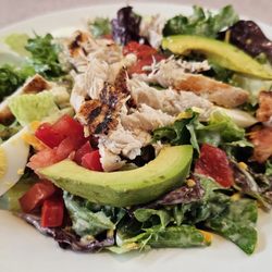 Trio - Cobb Salad with grilled chicken with their Killer dressing. (Tangy honey mustard)