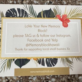 Memory Block Hawaii - Home Decor Near Me - Aiea, Hawaii Memory Block Hawaii - Home Decor Near Me - Aiea, Hawaii