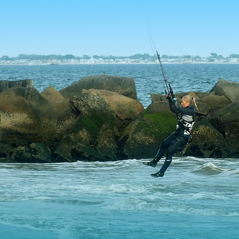 New York Kiteboarding - Nina showing the power of the kite/wind - Kiteboarding Near Me - Brooklyn, New York New York Kiteboarding - Nina showing the power of the kite/wind - Kiteboarding Near Me - Brooklyn, New York