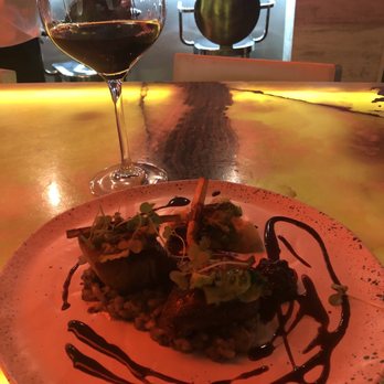 Marmalade - Three Pigs (Pork Belly) paired with a Red from Southern Iraq (best wine of the night) - Caribbean Near Me - San Juan, Puerto Rico