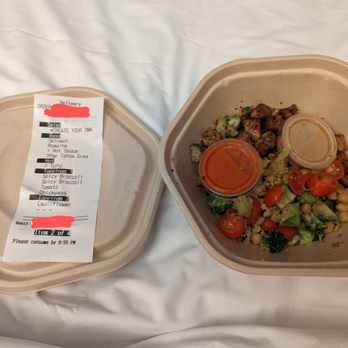 sweetgreen - Healthy Salads, Wraps, and Bowls - Half full salad with NO lettuce - Salad Near Me - San Mateo, California