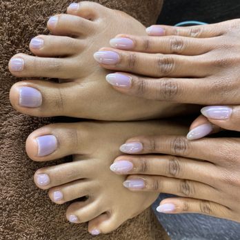 Aura Nail Place - My beautiful fill and  pedi - Waxing Near Me - Orange, California