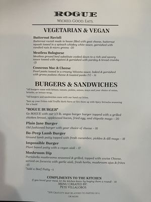 Menu photo 5 Rogue Restaurant Lava Hot Springs, ID