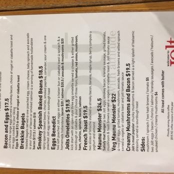 Jolt - All day breakfast menu. - Cafes Near Me - Whangarei, NTL