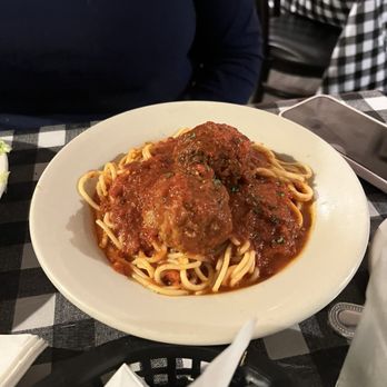 Covino's Pasta & Pizza - Spaghetti and huge meatballs. - Pizza Near Me - Plano, Texas