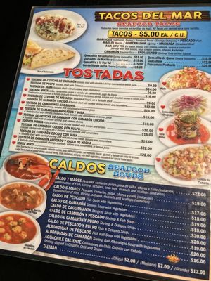 Menu photo 1 Mariscos El Perihuete Paramount, CA