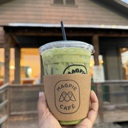 Magpie Cafe - Matcha Latte with Oat Milk