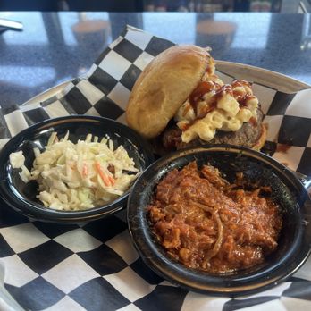 Rail and River Tavern - The sounds good BBQ burger with BBQ sauce on the side . - American Near Me - Brattleboro, Vermont
