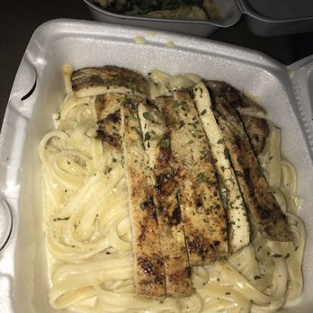 Khronchy's - Pasta Alfredo .... it's loaded with chicken. - American Near Me - Houston, Texas Khronchy's - Pasta Alfredo .... it's loaded with chicken. - American Near Me - Houston, Texas