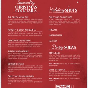 Frosty's Christmas Bar - Menu - Bars Near Me - Houston, Texas