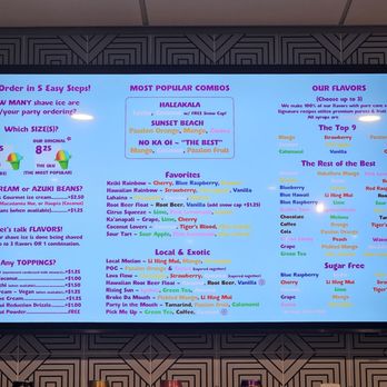 Ululani's - Flavors and prices - Shaved Ice Near Me - Chula Vista, California Ululani's - Flavors and prices - Shaved Ice Near Me - Chula Vista, California