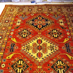 Linda's Rug House - Kazak #995, 7'x10'3", handspun wool & natural dyes