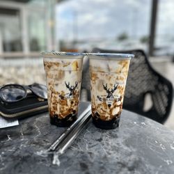 The Alley - Brown sugar creme brulee boba milk