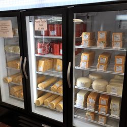 Arena Cheese - Bulk cheese section: aged Gouda $2.99 per pound, CoJack $3.00 per pound