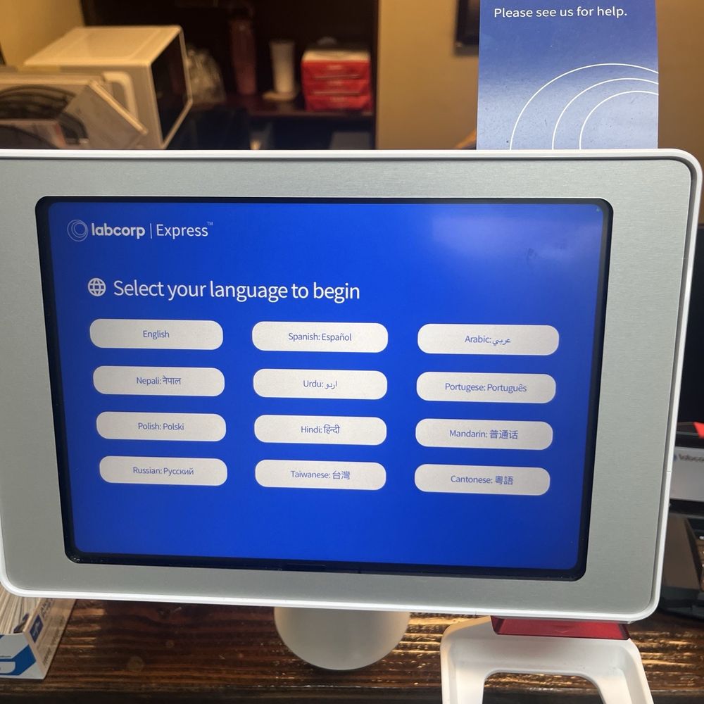 Labcorp - Cool check in machine - Laboratory Testing Near Me - San Diego, California Labcorp - Cool check in machine - Laboratory Testing Near Me - San Diego, California