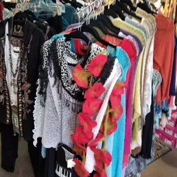 Colorful clothing and scarves
