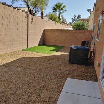 Landscape Creations - 15 X 8' turf section with 1/2 rock in cappuccino - Irrigation Near Me - Las Vegas, Nevada Landscape Creations - 15 X 8' turf section with 1/2 rock in cappuccino - Irrigation Near Me - Las Vegas, Nevada