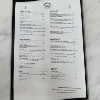Navy Proof Food & Spirits - Menu August 2026 - Cocktail Bars Near Me - Long Beach, California