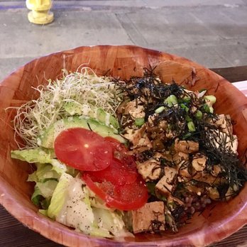 Peace Café - My vegan poke bowl... soooo good! : ) - Vegan Near Me - Honolulu, Hawaii Peace Café - My vegan poke bowl... soooo good! : ) - Vegan Near Me - Honolulu, Hawaii