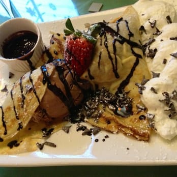 Apricot Tree Cafe - Ice cream filled crepe! - Modern European Near Me - Mississauga, Ontario Apricot Tree Cafe - Ice cream filled crepe! - Modern European Near Me - Mississauga, Ontario