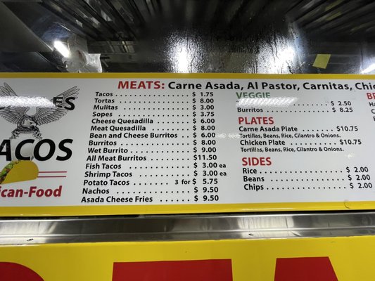Menu photo 1 Eagles Tacos Los Angeles, CA