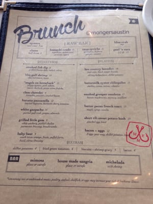 Menu photo 6 Mongers Market + Kitchen Austin, TX