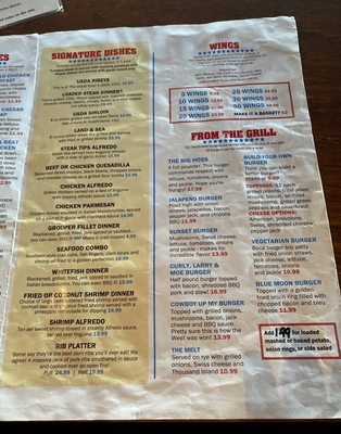Menu photo 3 Keith's Oaks Bar & Grill Brandon, FL