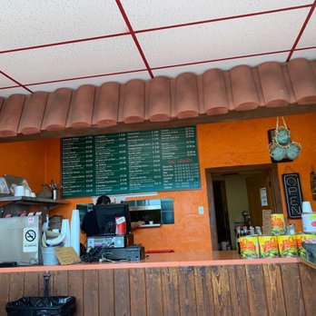El Coyote Loko - Inside -  menu on the wall - Mexican Near Me - Livonia, Michigan