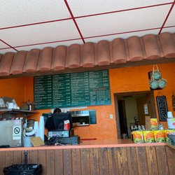El Coyote Loko - Inside - menu on the wall