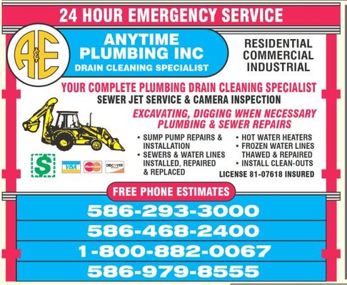 A & E Anytime Plumbing