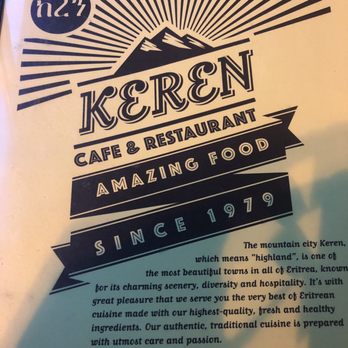 Keren Restaurant - Menu - Ethiopian Near Me - Washington, DC, District of Columbia