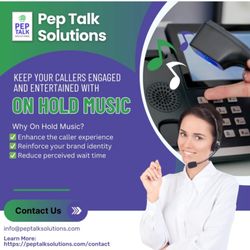 Pep Talk Solutions - On hold music and advertising