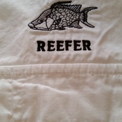 Embroidery Plus - Boat Name Embroidered on Pillow Cases