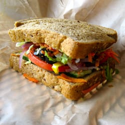 Red Barn Market - A cheese / veggie sandwich - the only things missing were gherkins!