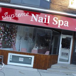 Exterior outside entrance of Supreme Nail Spa - Look for the bright red sign :) - Toronto, Ontario Exterior outside entrance of Supreme Nail Spa - Look for the bright red sign :) - Toronto, Ontario