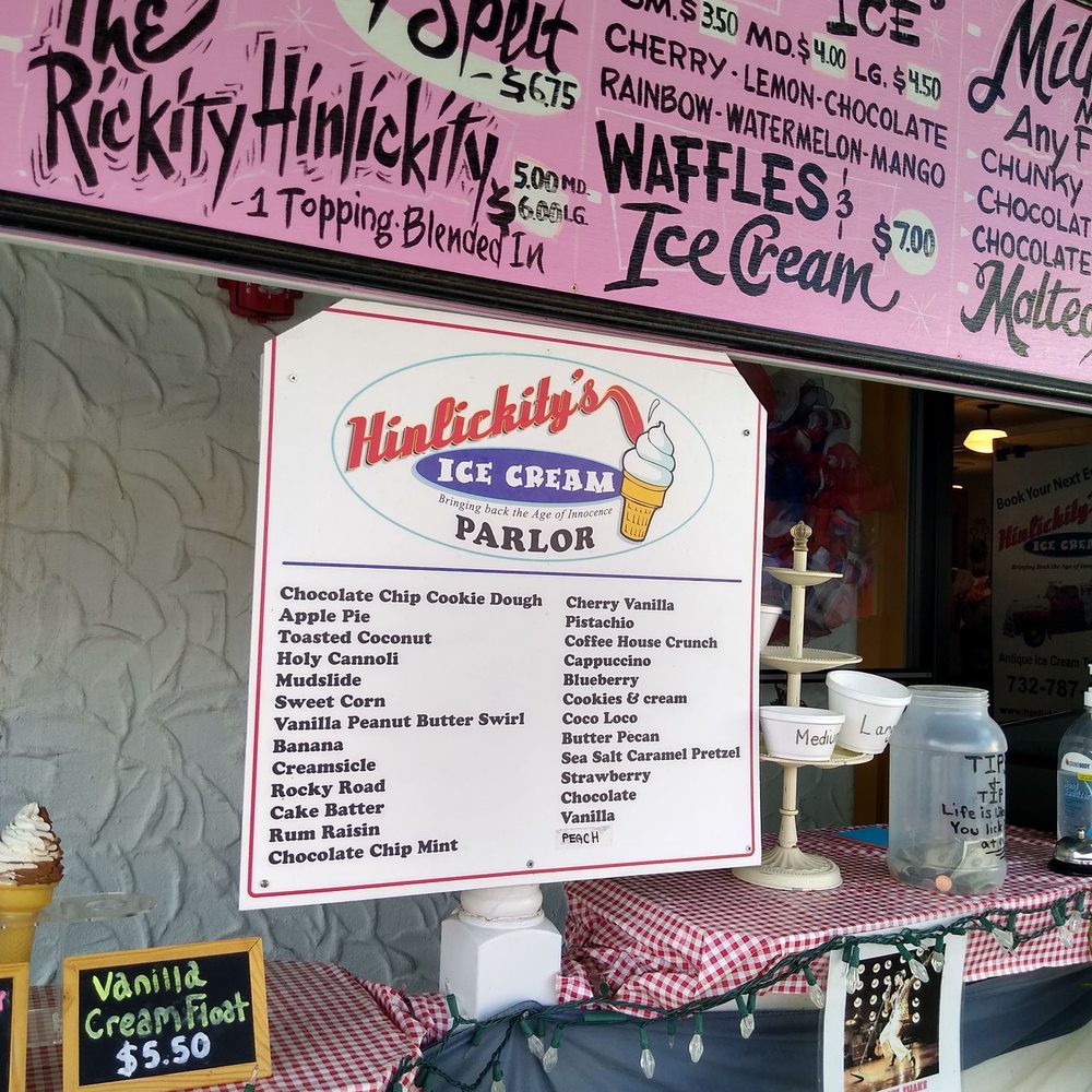 Hinlickity’s Ice Cream - Extensive menu - Ice Cream & Frozen Yogurt Near Me - Highlands, New Jersey Hinlickity’s Ice Cream - Extensive menu - Ice Cream & Frozen Yogurt Near Me - Highlands, New Jersey