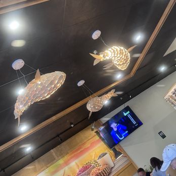 Five Grains Noodle House - Cute fish ceiling lights - Noodles Near Me - Fremont, California Five Grains Noodle House - Cute fish ceiling lights - Noodles Near Me - Fremont, California
