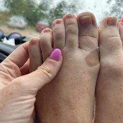 Jennifer's Nails & Spa - Worst "French tip" ever.