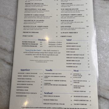 O Fine Japanese Cuisine - Menu as of 4/8/25 IG @foodieadbrentures - Sushi Bars Near Me - Irvine, California O Fine Japanese Cuisine - Menu as of 4/8/25 IG @foodieadbrentures - Sushi Bars Near Me - Irvine, California