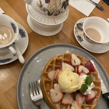Prince Tea House - Waffle H1. Earl Grey Milk Tea - Tea Rooms Near Me - Staten Island, New York Prince Tea House - Waffle H1. Earl Grey Milk Tea - Tea Rooms Near Me - Staten Island, New York