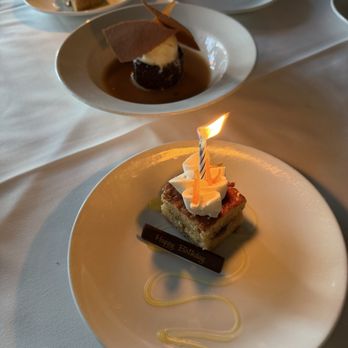 Selanne Steak Tavern - Birthday butter cake and toffee pudding - Steakhouses Near Me - Laguna Beach, California