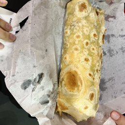 Burrito size Burrito size