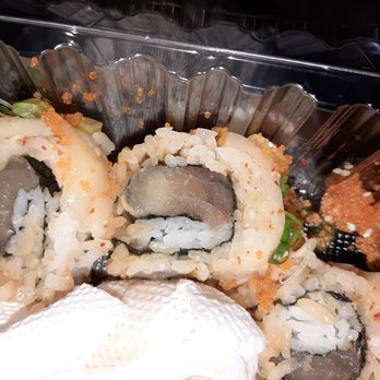 Sawa Sushi - Inside of the snow white. The albacore was discolored and tasted off. - Sushi Bars Near Me - Las Vegas, Nevada Sawa Sushi - Inside of the snow white. The albacore was discolored and tasted off. - Sushi Bars Near Me - Las Vegas, Nevada
