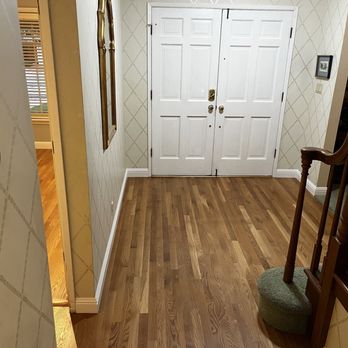 The Finishing Touch - Entry way use to have an orange tone to it. Major Improvement - Flooring Near Me The Finishing Touch - Entry way use to have an orange tone to it. Major Improvement - Flooring Near Me