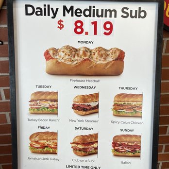 Firehouse Subs - Daily Special Menu as of 12-04-22 - Fast Food Near Me - Katy, Texas Firehouse Subs - Daily Special Menu as of 12-04-22 - Fast Food Near Me - Katy, Texas