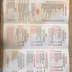 Chans House - Menu