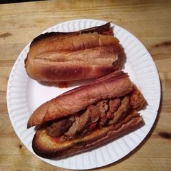 Pizza World - Meatball sub, perfectly cooked.