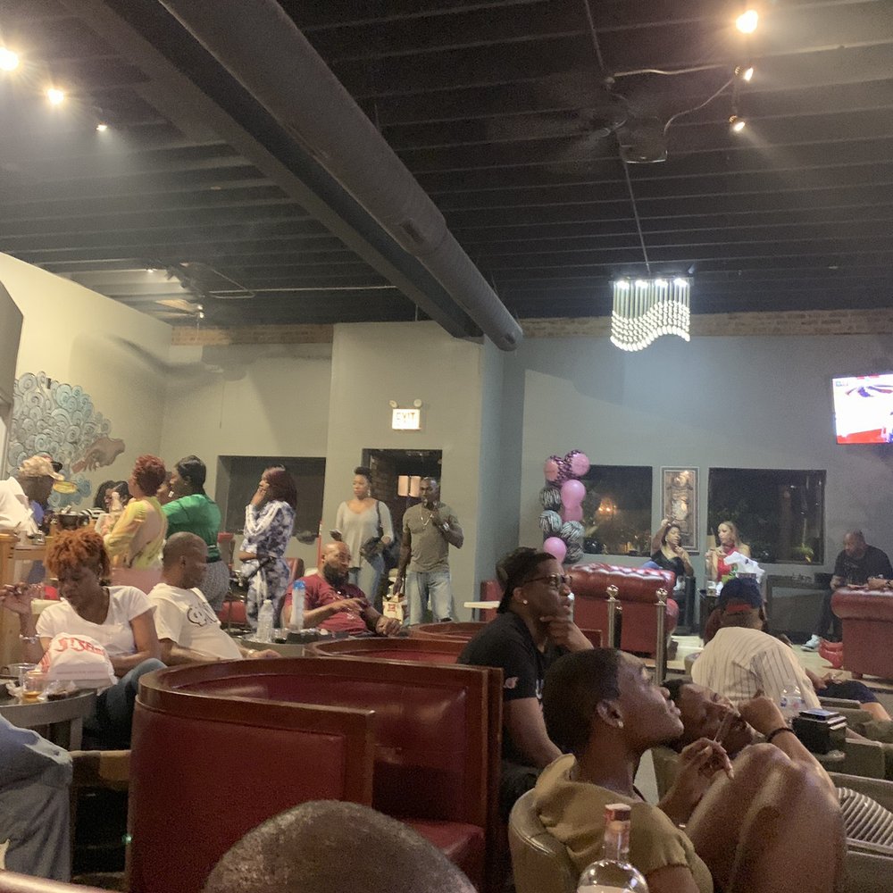 Cool relaxing cigar lounge.